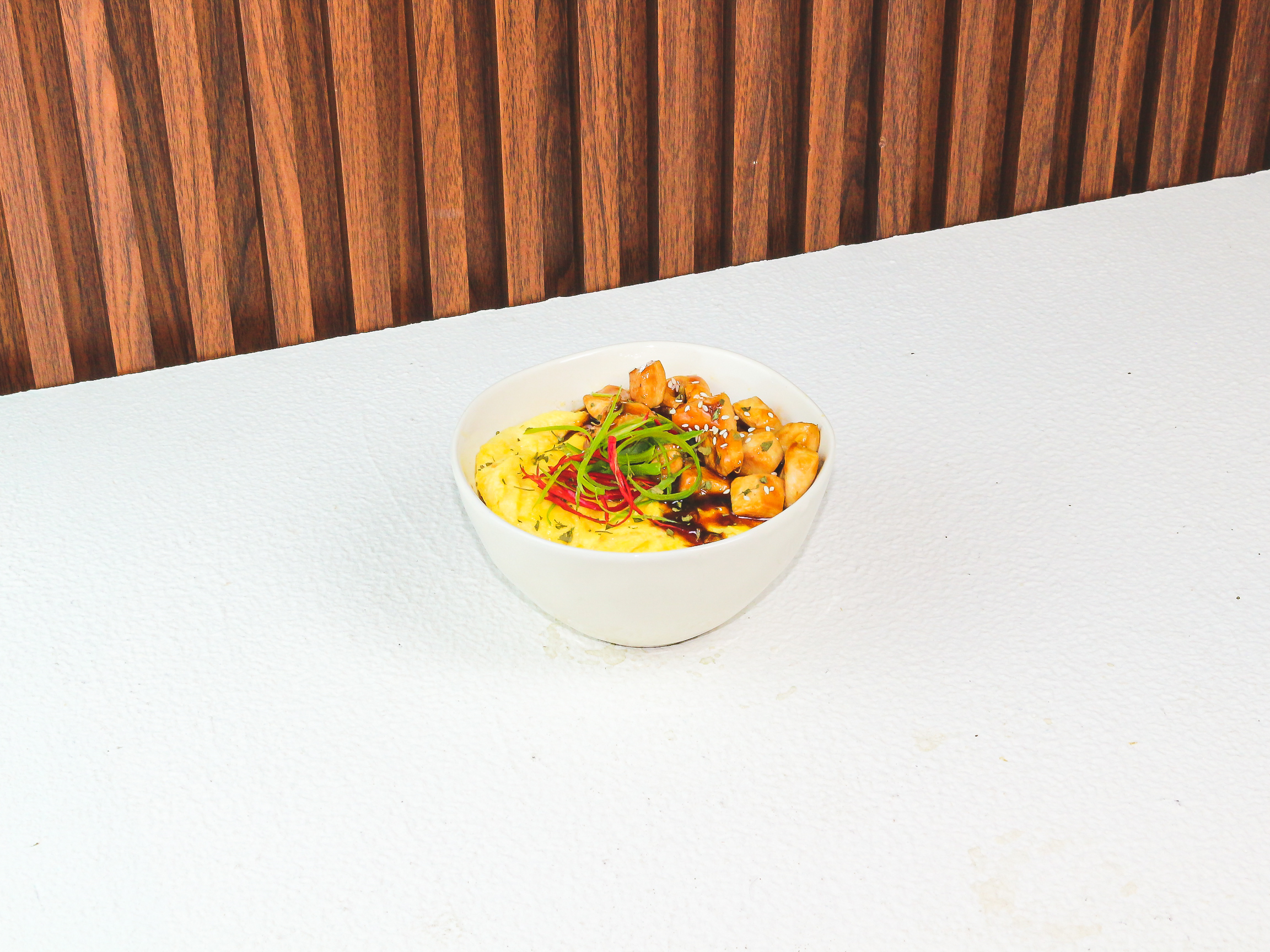 Chicken Rice Bowl Blackpaper Sauce